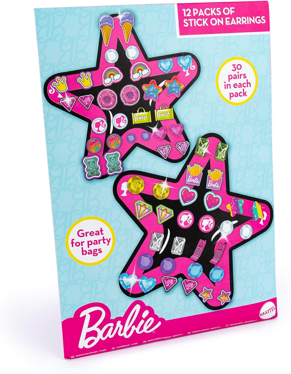BARBIE STICK ON EARRINGS